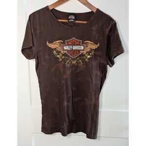 Harley-Davidson Henderson Nevada Brown Graphic T-Shirt XL 100% Cotton